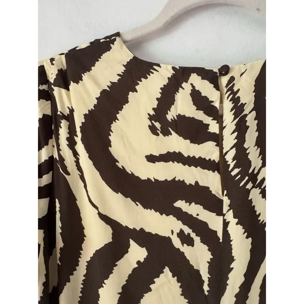 Corey Lynn Calter Brown Zebra Maxi Tee Dress Anthropologie Size Small - Image 7