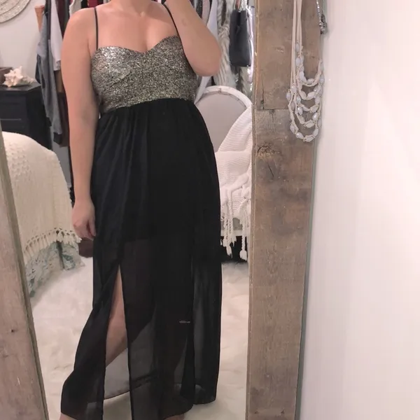 TRIXXI size medium homecoming black maxi dress - Image 2