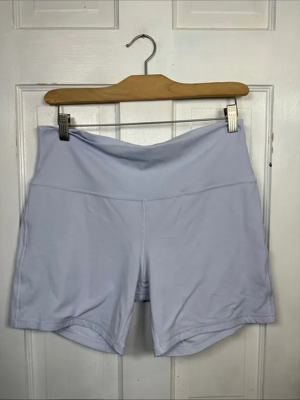 Lululemon Align High-Rise Bike Biker Short 6" in Blue Linen W2538 Sz 14 - Image 5