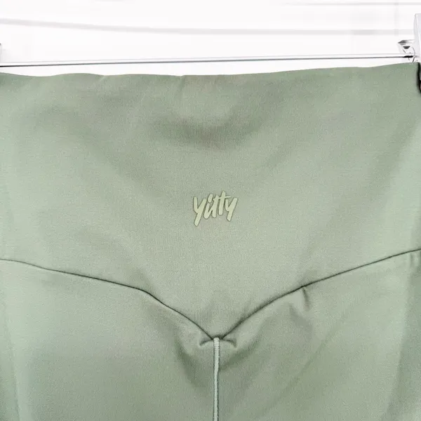 NWT Yitty High Rise Flared Active‎ Leggings Women's Size S Green Gym Girl - Image 6