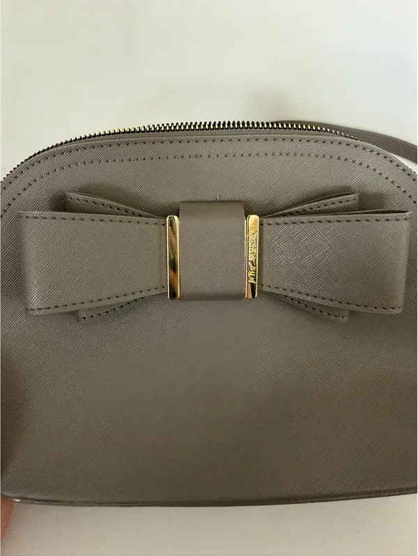 Taupe bow crossbody bag - Image 3