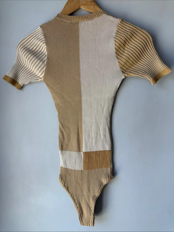 Free People Block Party Ribbed Bodysuit - Image 3