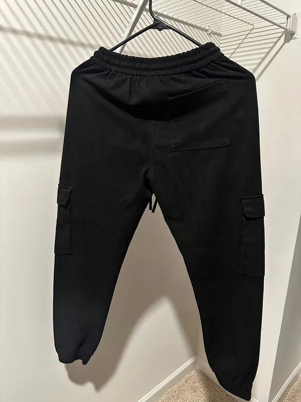 ZARA Faux Suede Cargo Pants - Image 2
