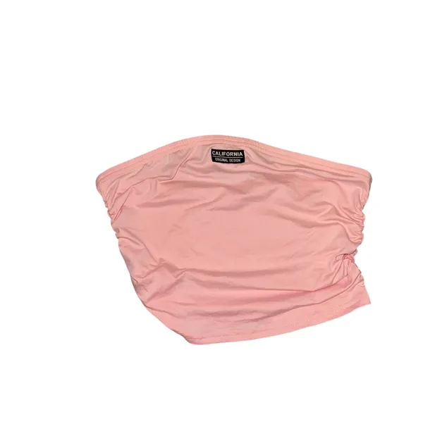 Y2K baddie baby pink bandeau crop top flare pants set - Image 4