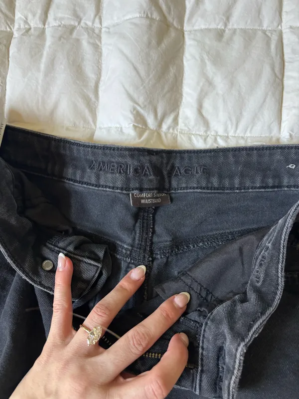Black American Eagle Shorts - Image 2