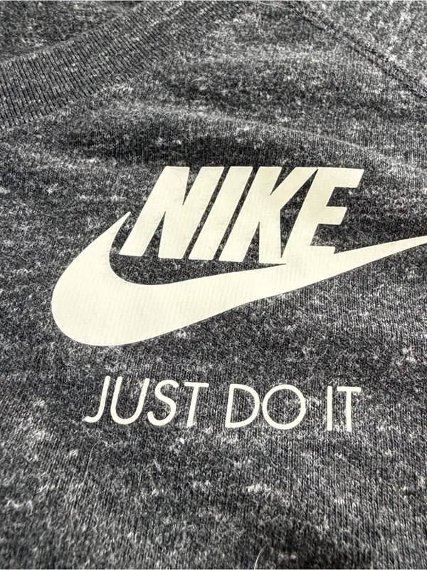 Nike Just Do It Crewneck Sweatshirt Gray Speckled 3XL Pullover Logo - Image 3
