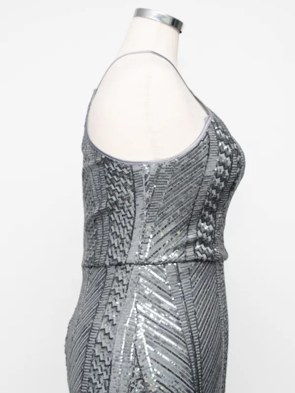 Alex & Eve by Alex Evenings - Sequin Halter Gown - Image 14