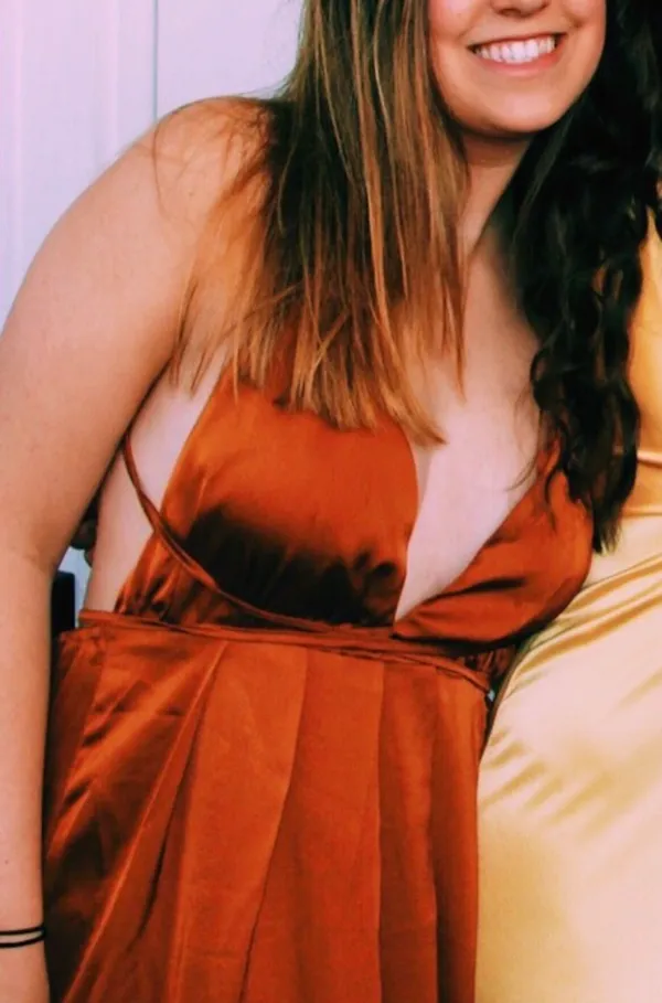 Pepper Mayo Rust/Caramel Halter Maxi Dress - Size 6 - Image 2