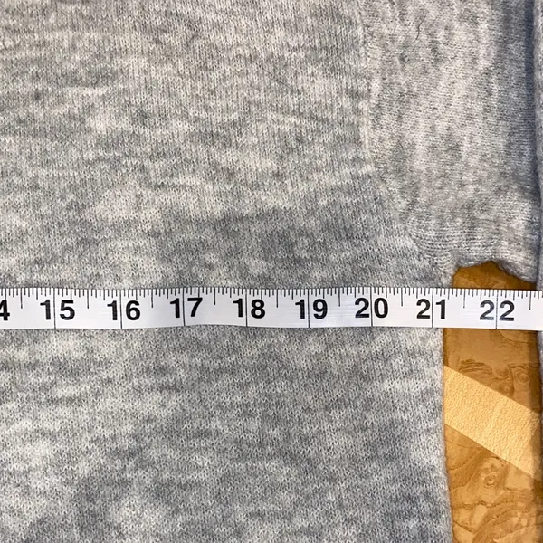 a.n.a Heather Gray Long Duster Cardigan Sweater W Front Pockets Size Medium - Image 4