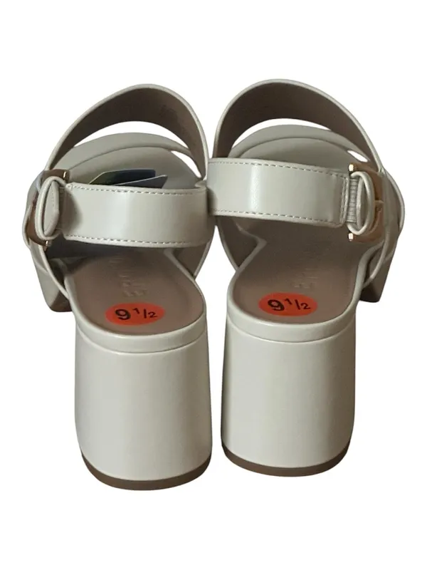 Aerosoles Camilla Beige Cream Platform Open Toe Sandals Heels Shoes NWT - Image 6