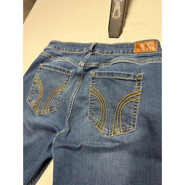 Hollister Mid-Rise Bootcut Jeans W32 Regular Blue Denim 14R 355D3408 - Image 9