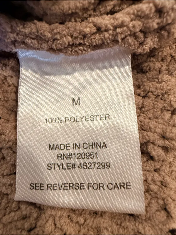 PINK ROSE Taupe Waffle-Knit Crew Sweater - Image 5
