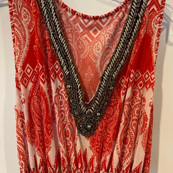 Maxi sleeveless dress Red - Image 5