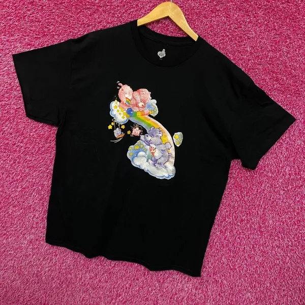 Care Bears Rainbow Rescue Cheer Bear Share Bear Movie Tee L - Image 3