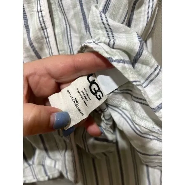 Ugg‎ Striped Short Sleeve Button Down Shirt SZ XL - Image 5