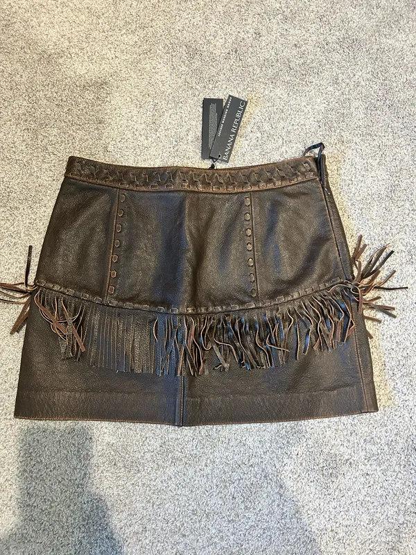 Banana Republic Leather Skirt - Image 2