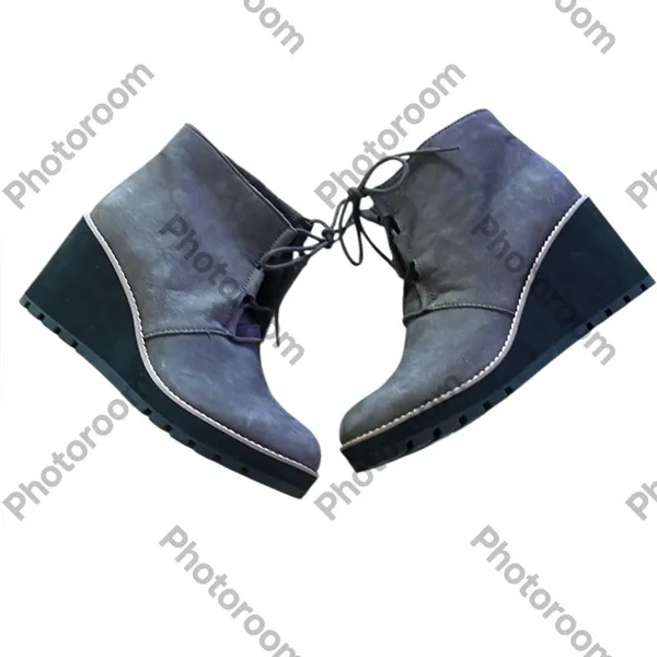 Eileen Fisher Alpine Ankle Bootie Lace Graphite Shearling Leather Size 8.5, NWOT - Image 5