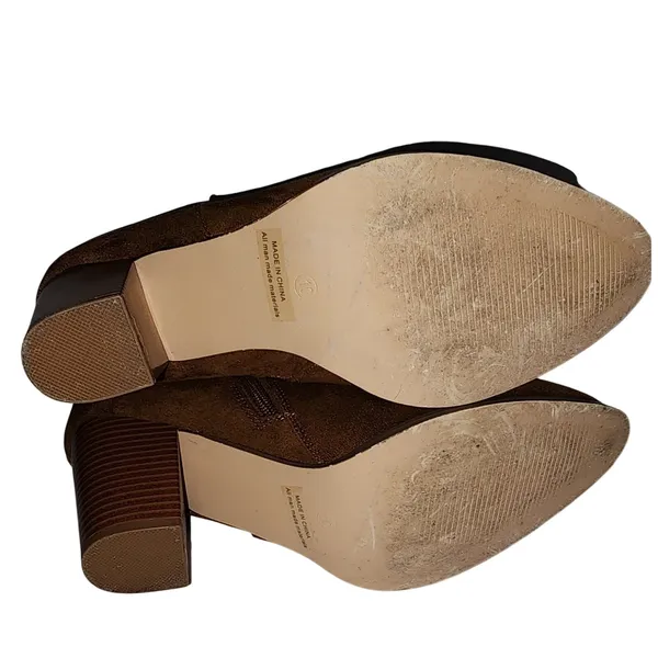 Dream Paris Brown Suede‎ Ankle Boots - Image 8