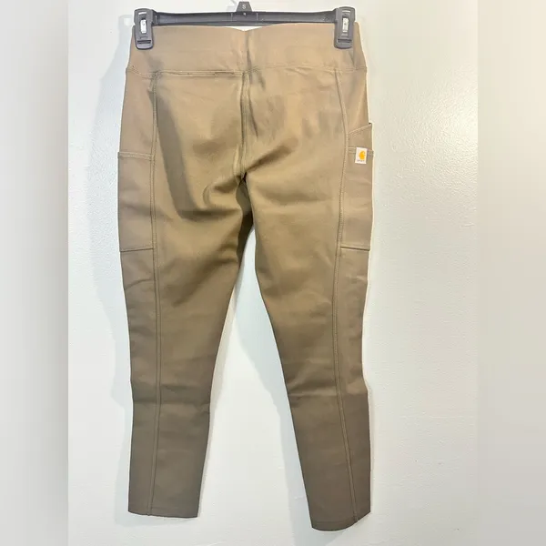 CARHARTT FORCE FITTED LIGHTWEIGHT ANKLE LENGTH LEGGING color Olive SIZE S - Image 2