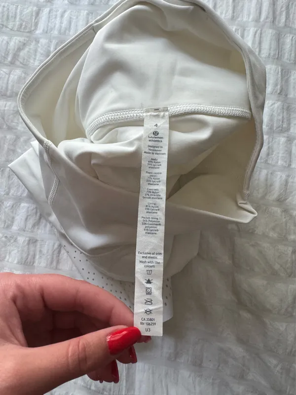 Lululemon Anew Leggings White Cropped - Image 4