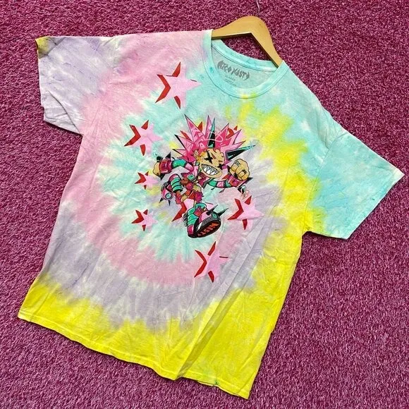 Rico Nasty Time Flies Animated Souncloud Rap Tie Dye XL - Image 3