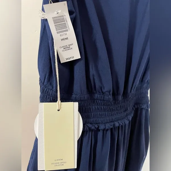 Aritzia Wilfred Irene navy jumpsuit size XXS - Image 7