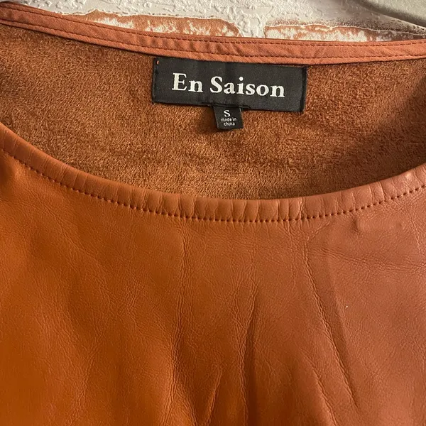 En Saison Faux Leather Dress - Image 3