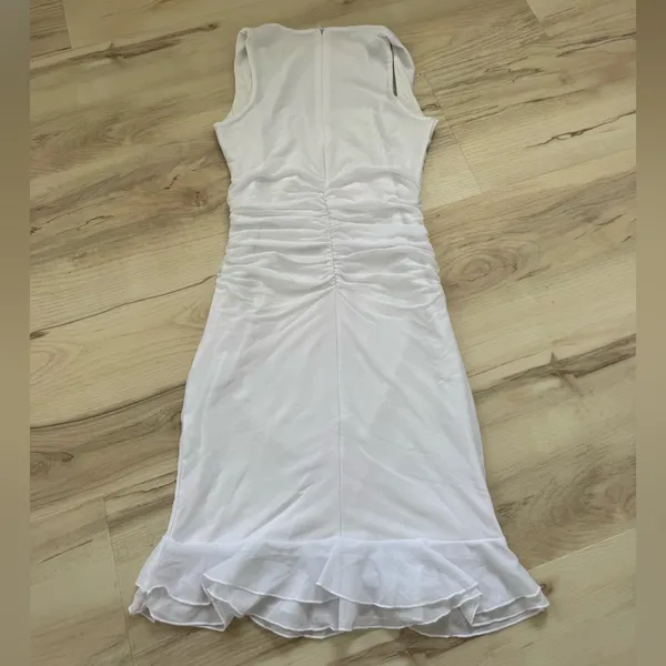 Amazon White Square Neck Bodycon Dress - Image 3