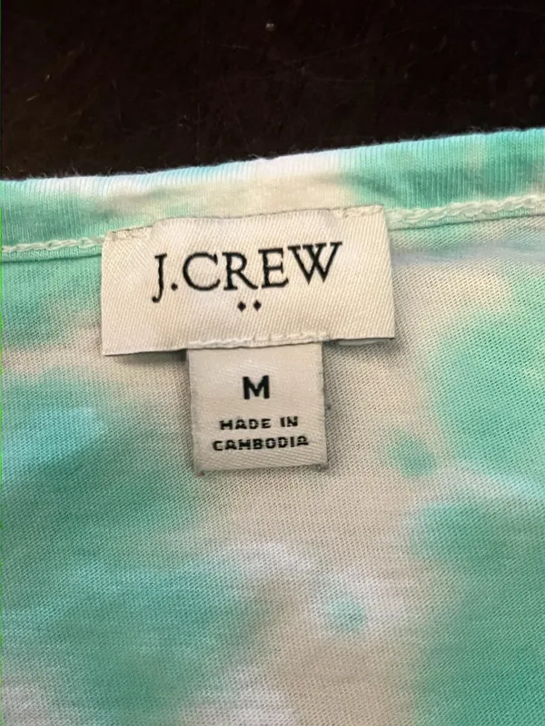 J.Crew Dress Womens Medium Blue Tie Dye Tank Jersey Midi Sundress Sleeveless - Image 9