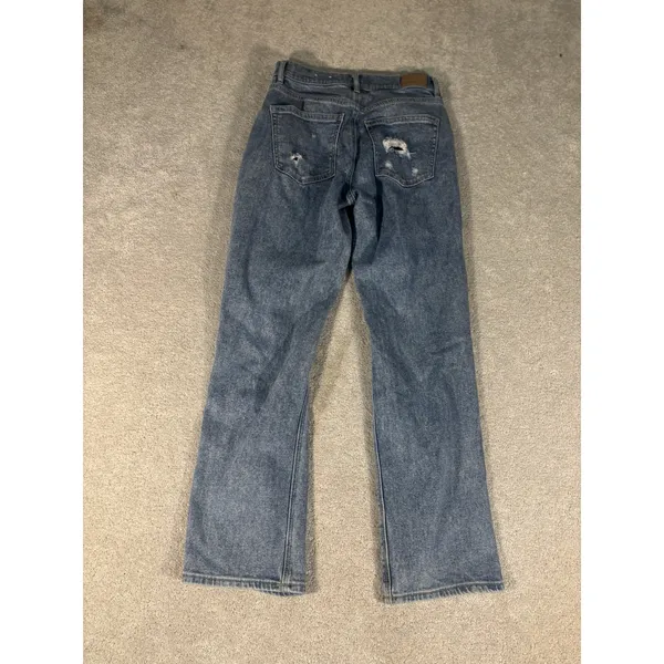 American Eagle Highest Rise 90s Boyfriend Jeans Womens 4 Reg Blue‎ Distressed - Image 9