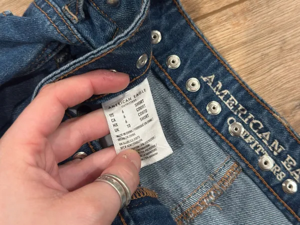AMERICAN EAGLE Western Studded Festival High-rise Denim Mini Skirt | Size 6 - Image 2