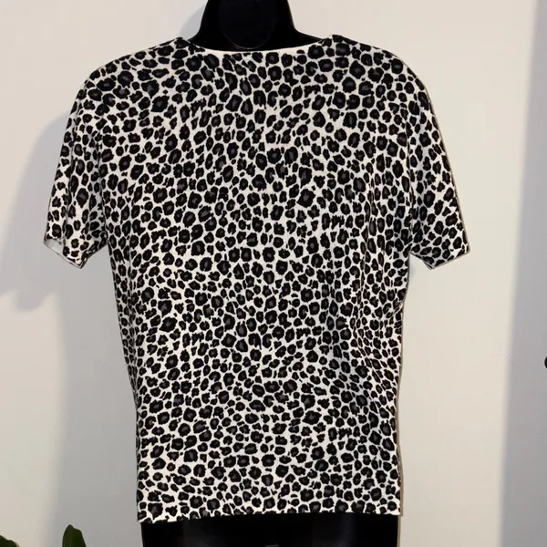 Leopard Print Women's Top by KIKIT Black Size M - Image 4
