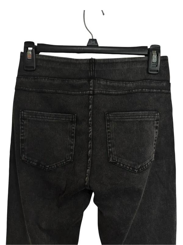 HALARA Flex High Waisted Pocket Denim Casual Leggings Washed Black size M - Image 4