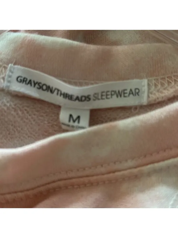 Grayson Threads Pink Tie Dye Heart Sleep Shirt and Shorts Medium - Image 4