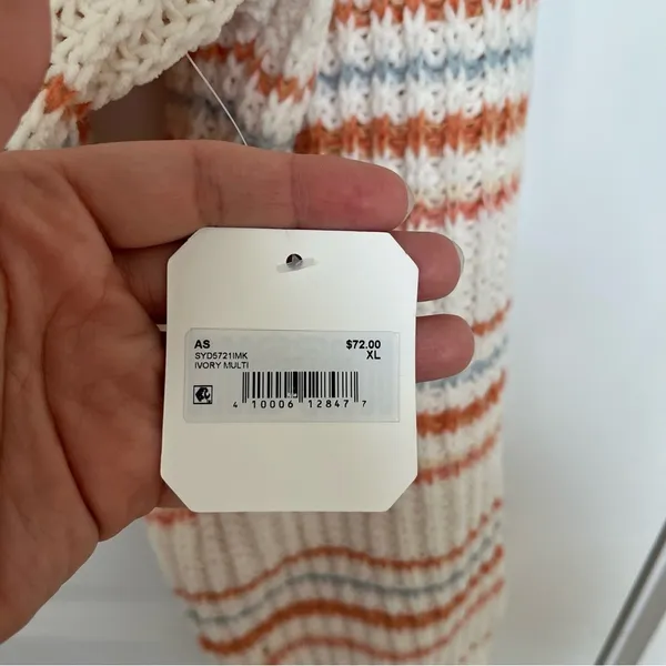 NEW Altar’d State Cropped Striped Sweater Size XL NWT - Image 6