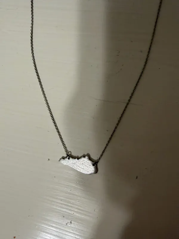 Sterling silver state of Kentucky necklace - Image 2