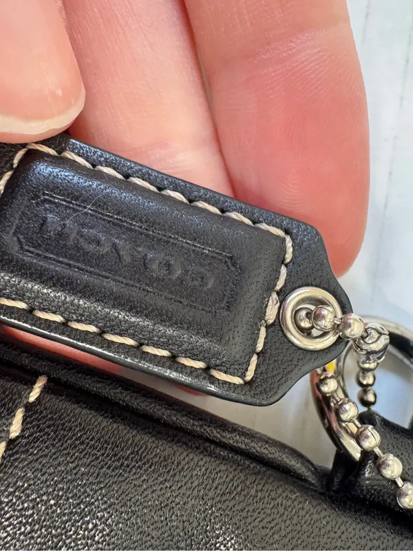 Coach Black Leather Wristlet Wallet Mini Classic - Image 9