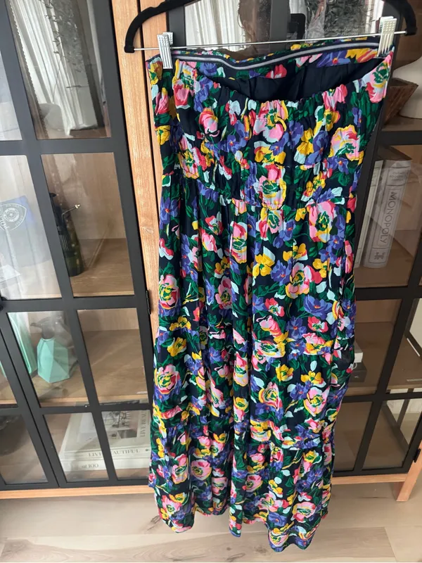 By Anthropologie The Somerset Strapless Maxi Dress floral gown colorful wedding - Image 5