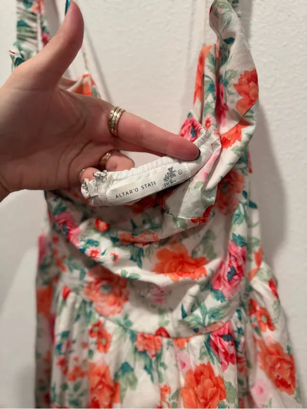 Altar’d State Kismet Floral Maxi Dress L NWOT Cottagecore - Image 6