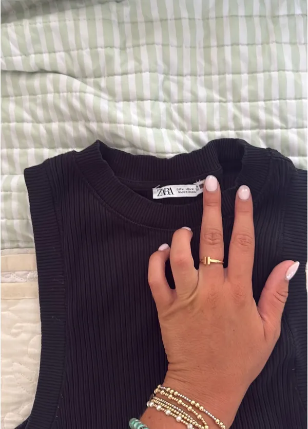 ZARA Black Tank Top - Image 2