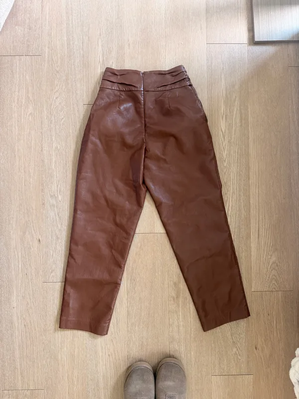 Aritzia Leather Wilfred Pants Faux - Image 2
