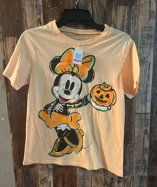 Disney Orange Minnie Mouse Halloween T-Shirt size xs (sh2 4) - Image 3