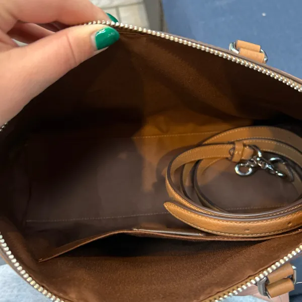 Tan Coach Saddle Bag - Image 3