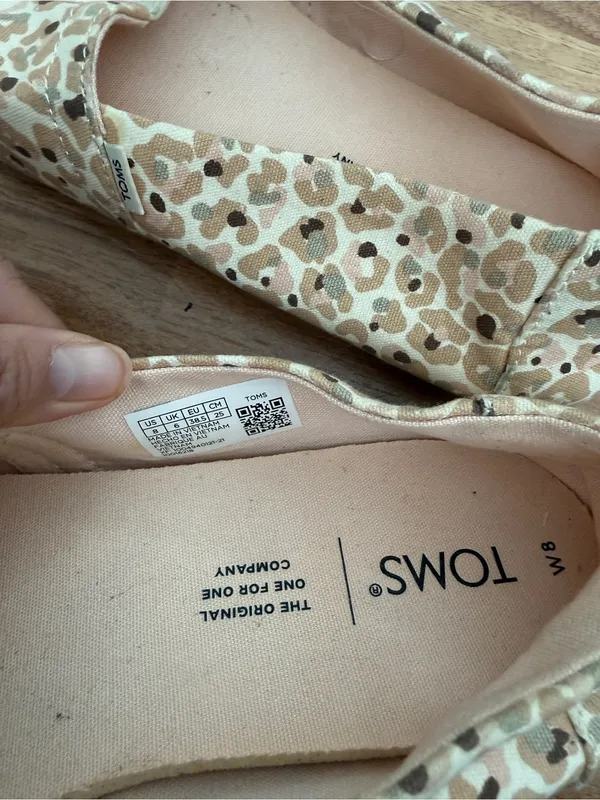 Toms Alpargata Classic Slip-On Espadrille Flat Sunbleached Cheetah Floral Sz 8 - Image 3