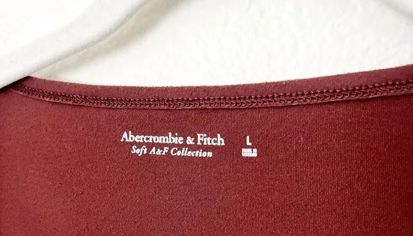 [Abercrombie & Fitch] Brown Sweetheart Neckline Long Sleeve Bodysuit Sz Large L - Image 10