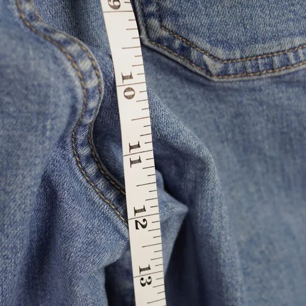 Levis Mile High Cropped Wide Leg Women 24 Blue Button Fly High Rise Denim - Image 6