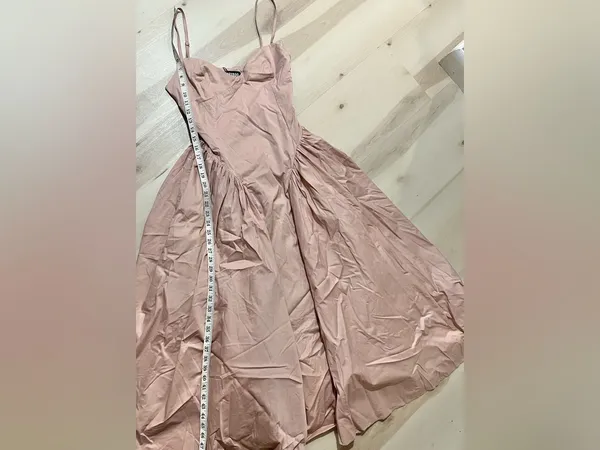 Babyboo NWT Women Medium Blush Soft Dusty Pink Balletcore Midi Princess Dress - Image 15