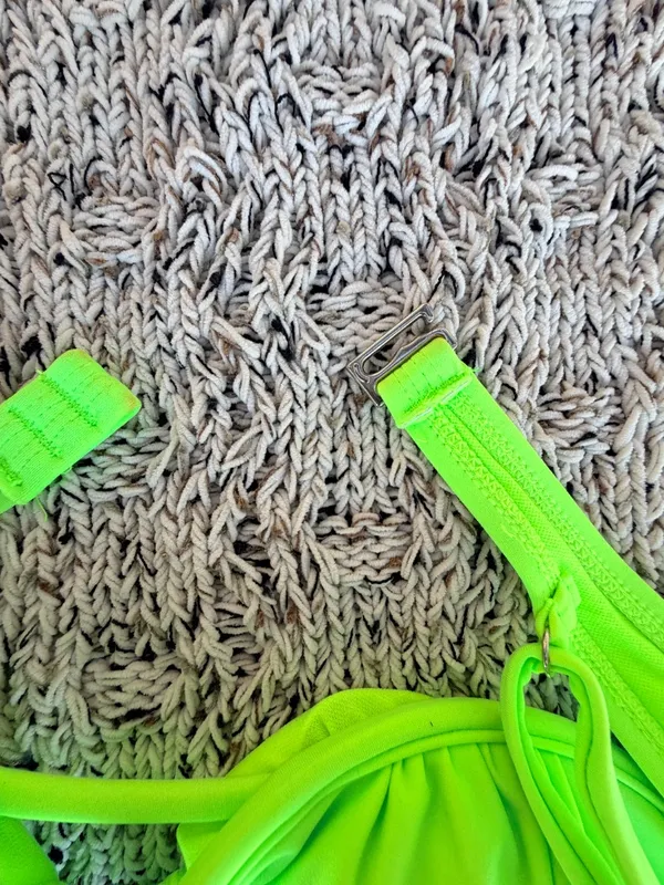 Xhilaration (Target) | Wire Cup Neon Green Bikini Swim Top | L - Image 5