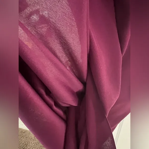 Patra two piece dress burgundy size 8 Vintage embroidery to jacket Maxi - Image 9