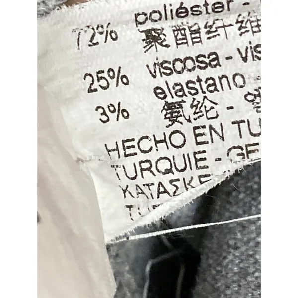 Zara Women's Gray Collared Long Sleeve Pockets Button Down Shirt Coat Jacket S - Image 4